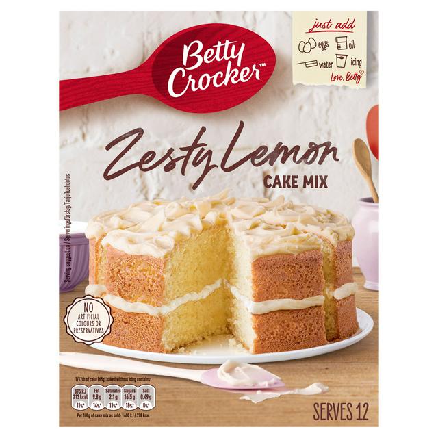 Läs mer om Betty Crocker Zesty Lemon Cake Mix 425g