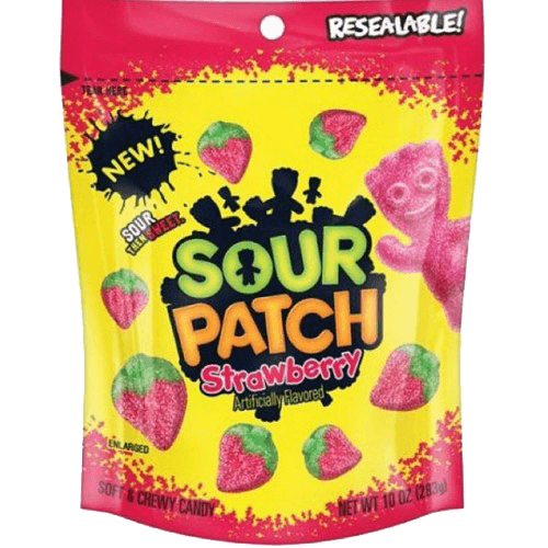 Läs mer om Sour Patch Kids Strawberry 340g