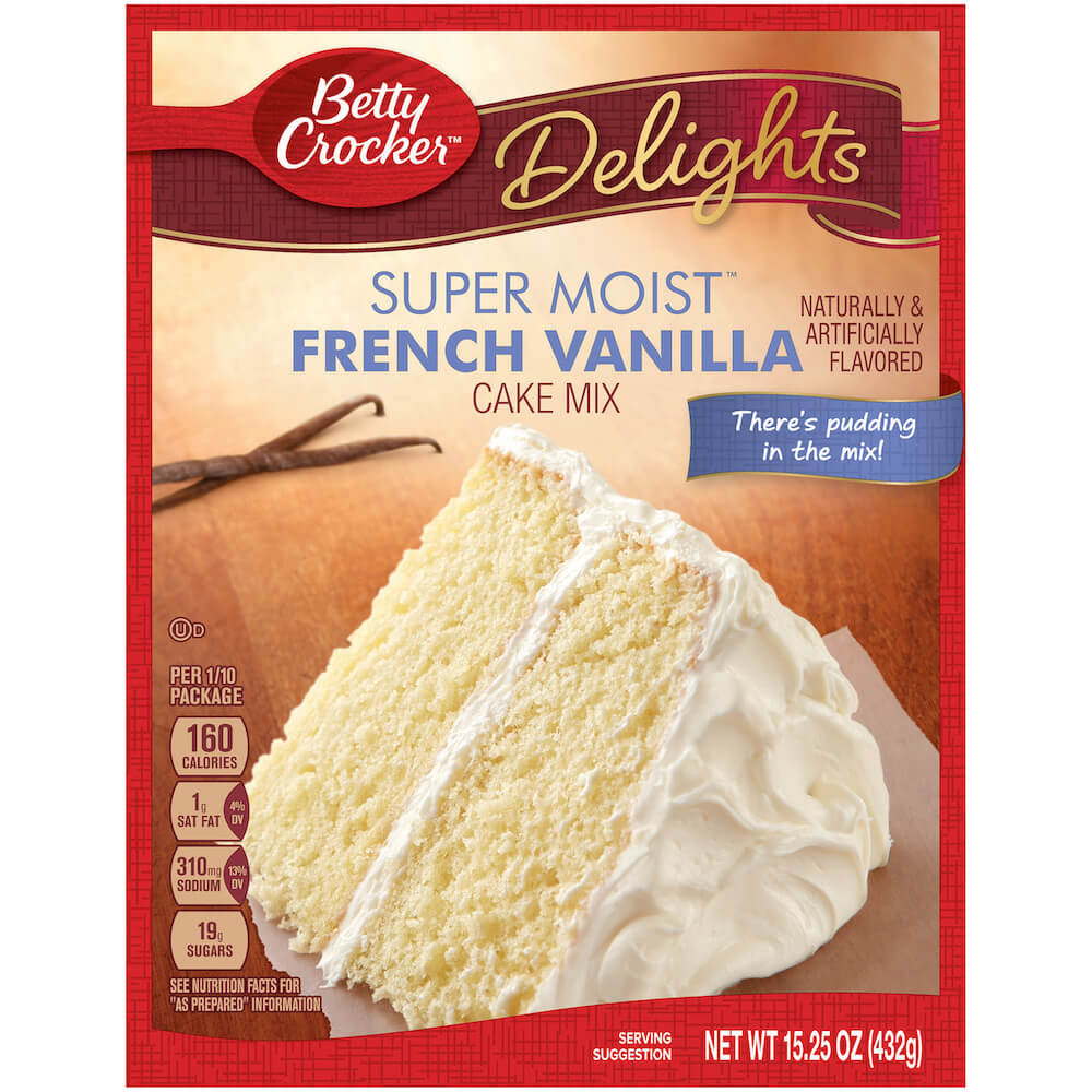 Läs mer om Betty Crocker Super Moist French Vanilla Cake Mix 432g