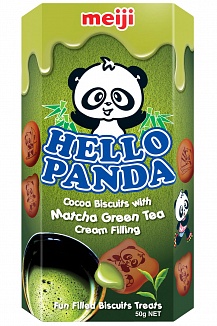 Läs mer om Hello Panda Matcha Green Tea 50gram