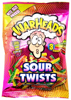 Warheads Sour Twists 113g