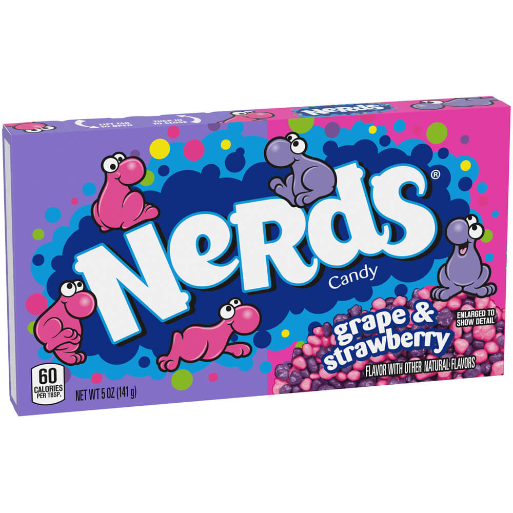 Läs mer om Nerds Strawberry & Grape Box 141g