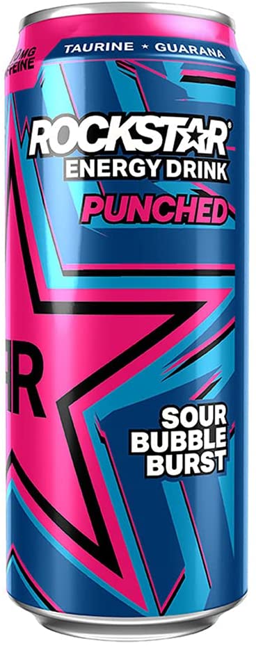 Rockstar Super Sours Energy Drink Bubbleburst 500ml