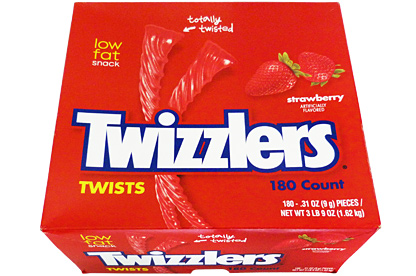 Läs mer om Twizzlers Strawberry 180st Box