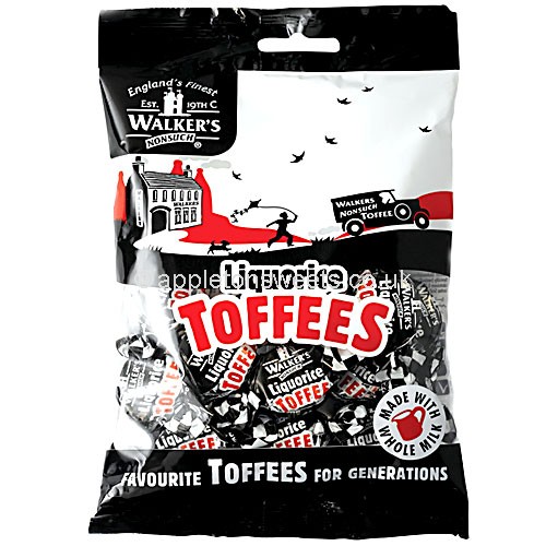 Läs mer om Walkers Liquorice Toffees Bag 150g