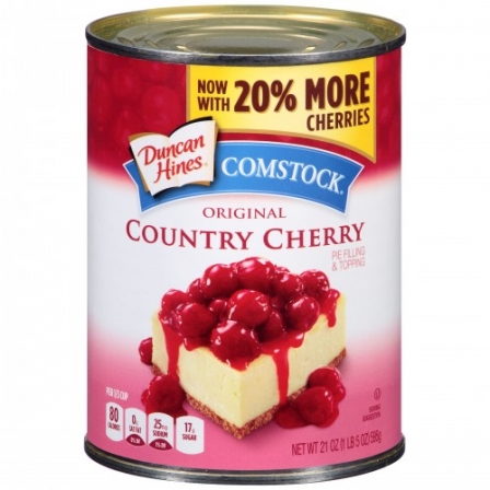 Duncan Hines Comstock Country Cherry Pie Filling & Topping 595g