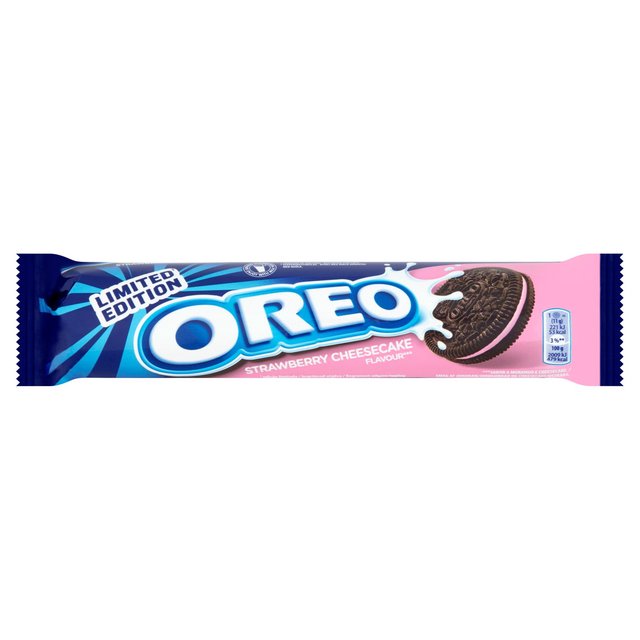 Läs mer om Oreo Strawberry Cheesecake Rulle 154g