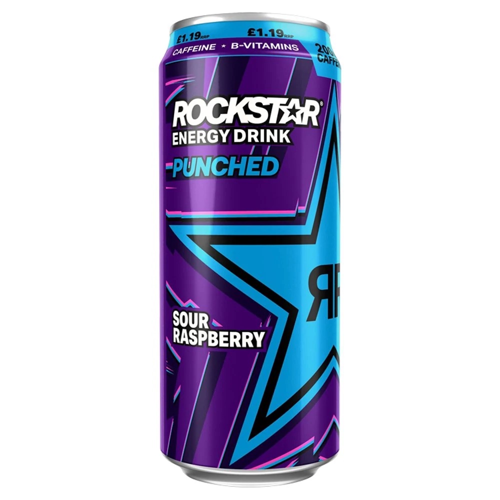 Rockstar Supersours Blue Raspberry 500ml