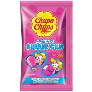 Chupa Chups Cotton Bubble Gum Tutti Frutti Flavour 11g