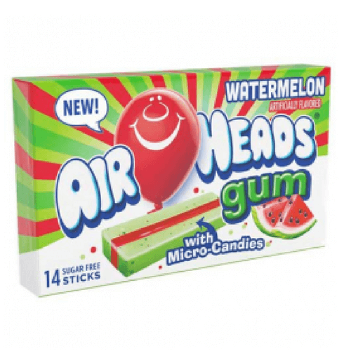 Läs mer om Airheads Bubble Gum - Watermelon 34g
