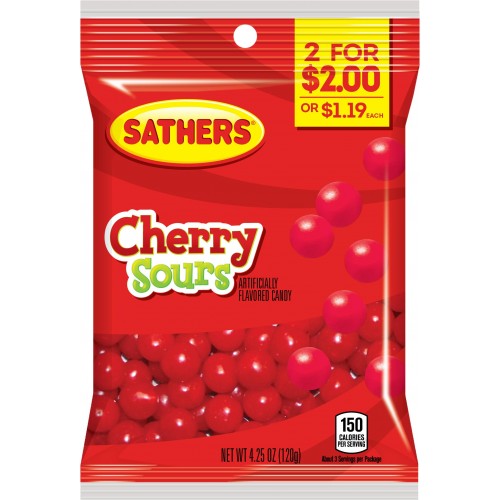 Sathers Cherry Sours 102g