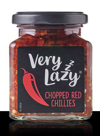 Läs mer om Very Lazy Chopped Red Chillies in White Wine Vinegar 190g