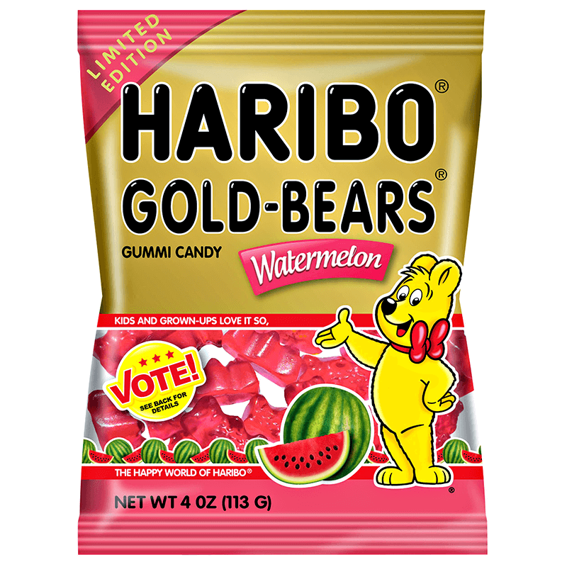 Haribo Gold Bears - Watermelon 113g