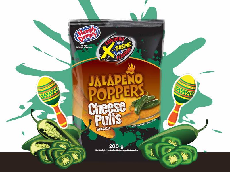 DD Jalapeno Poppers Cheese Puffs 200g