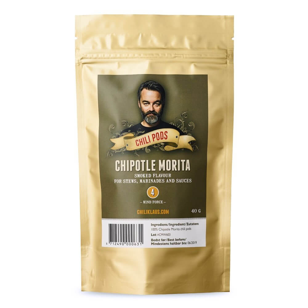 Läs mer om Chili Klaus Chipotle Morita Pods 40g