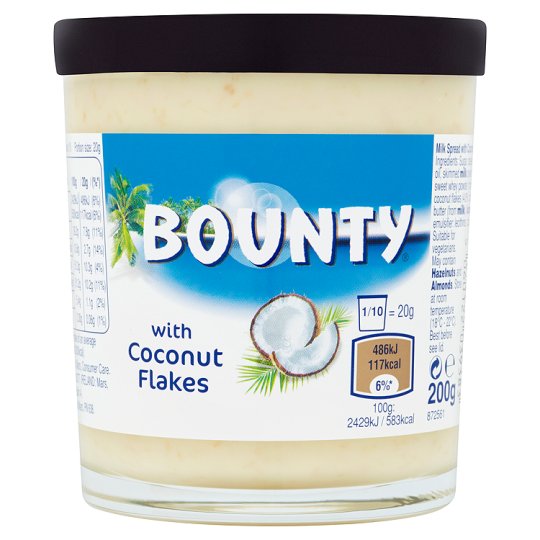 Läs mer om Bounty Spread with Coconut Flakes 200g