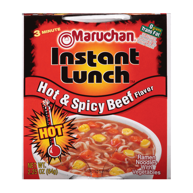 Maruchan Instant Lunch Hot Spicy Beef Flavor Noodles 64g