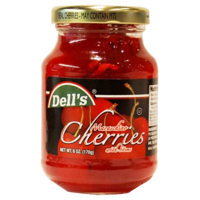 Dells Maraschino Cherries with Stem