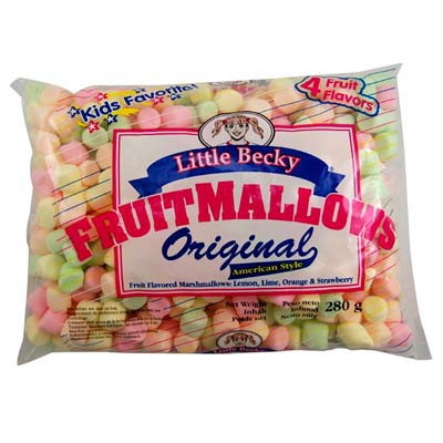 Little Beckys Mini Fruit Marshmallows 280g