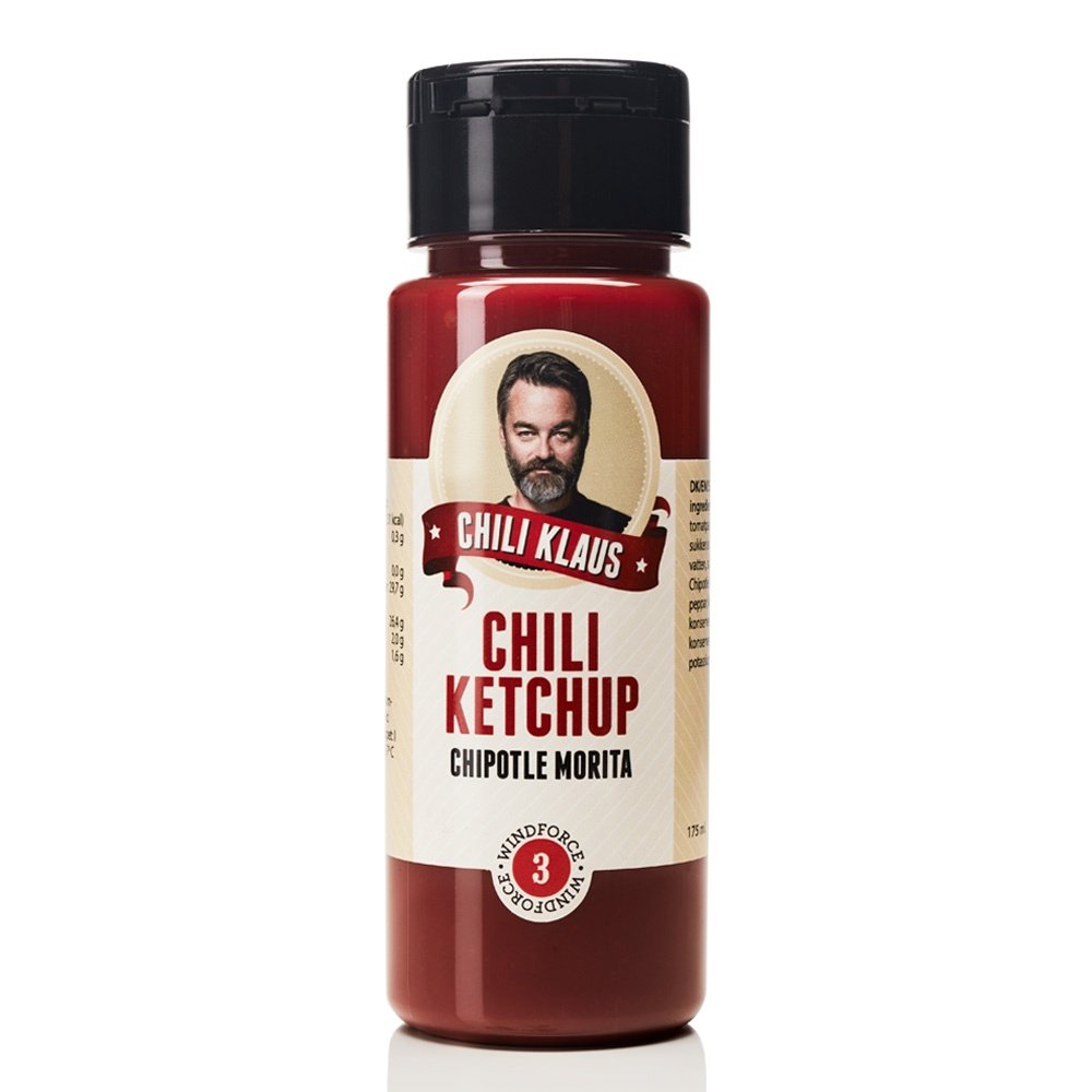 Läs mer om Chili Klaus Ketchup Chipotle Morita Vindstyrke 3 250ml