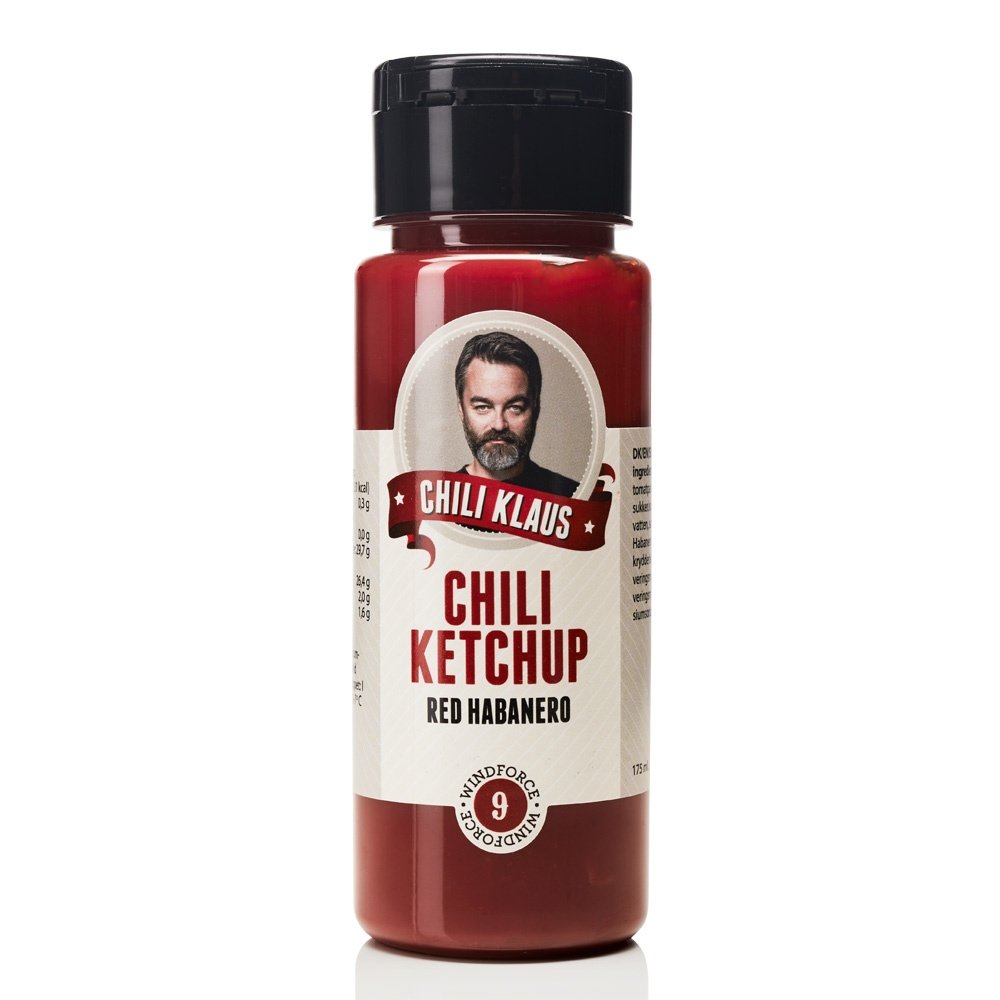 Läs mer om Chili Klaus Ketchup Red Habanero vindstyrke 9 175ml