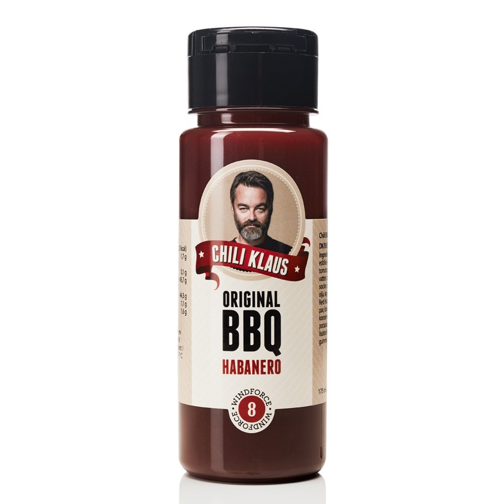 Läs mer om Chili Klaus BBQ Habanero vindstyrke 8 175ml