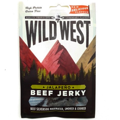 Läs mer om Wild West Beef Jerky Jalapeno Flavor 25g