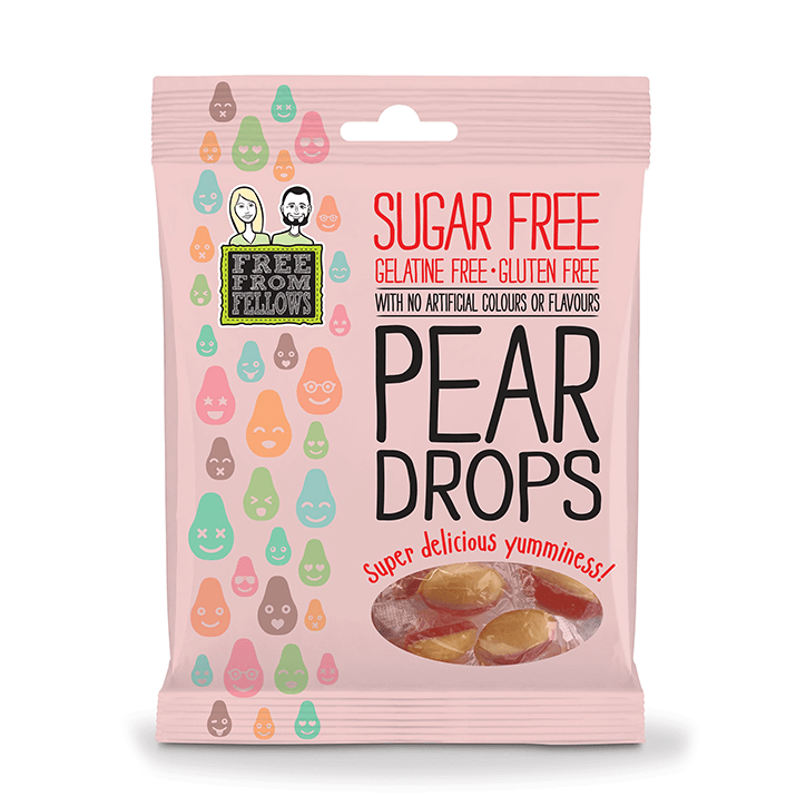 Läs mer om Free From Fellows Pear Drops 70g