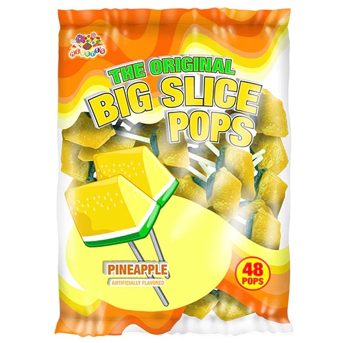 Alberts Big Slice Pops Pineapple 48st