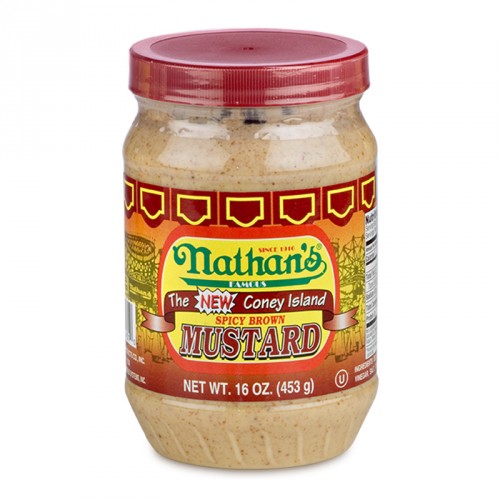 Nathans Famous Spicy Brown Mustard 453g