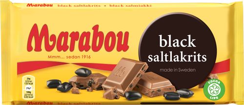Bild av Marabou Black Saltlakrits 180g