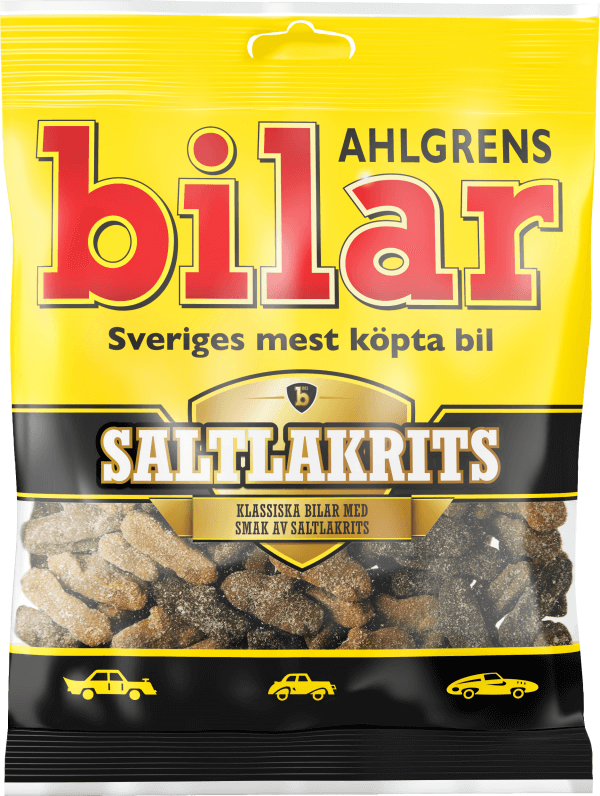 Ahlgrens Bilar Saltlakrits 100g