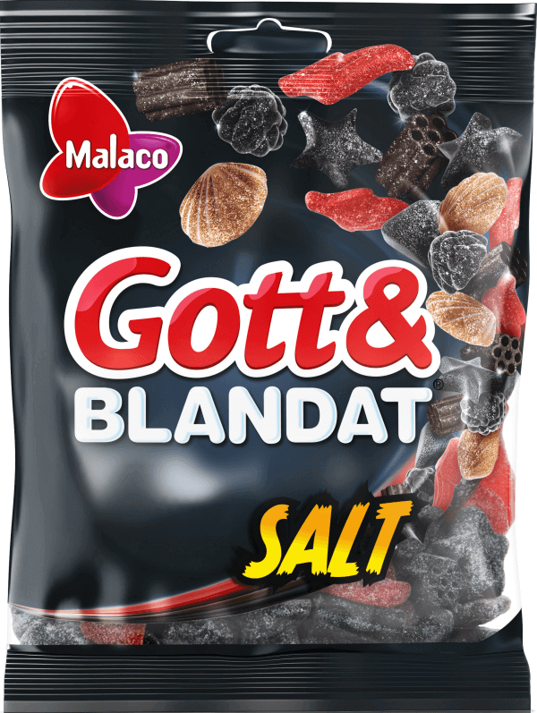Läs mer om Malaco Gott & Blandat Salt 150g