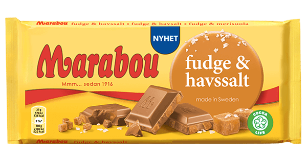 Marabou Fudge & Havssalt 185g