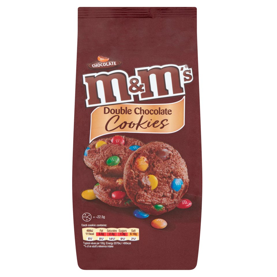 Läs mer om M&Ms Double Chocolate Cookies 180g