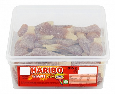 Haribo Giant Cola Bottles Z!ng 816g