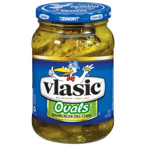 Vlasic Hamburger OVAL Dill Pickle Chips 473ml