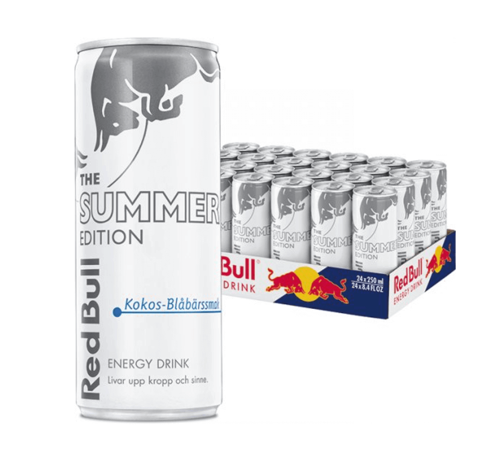 Läs mer om Red Bull White Ed. Kokos/Blåbär 25cl x 24st