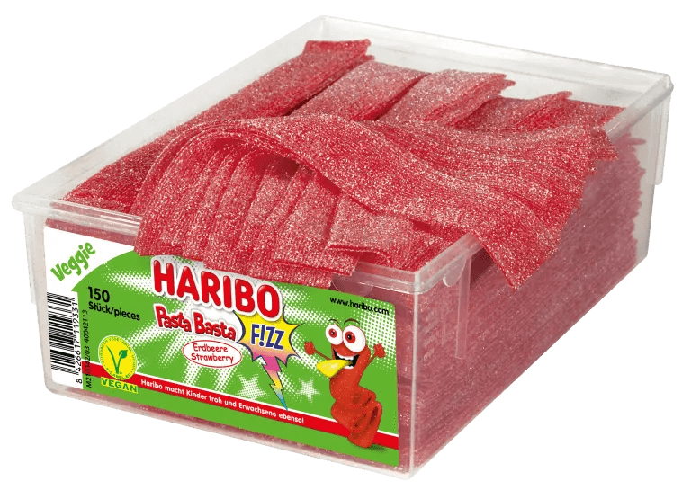 Läs mer om Haribo Pasta Basta Jordgubb 1.125kg