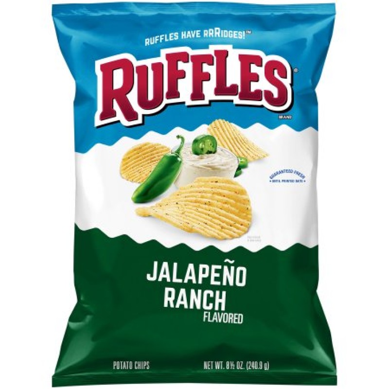 Läs mer om Ruffles Potato Chips Jalapeno Ranch 184g