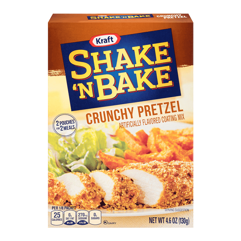 Shake N Bake Crunchy Pretzel Seasoned Coating Mix 130g