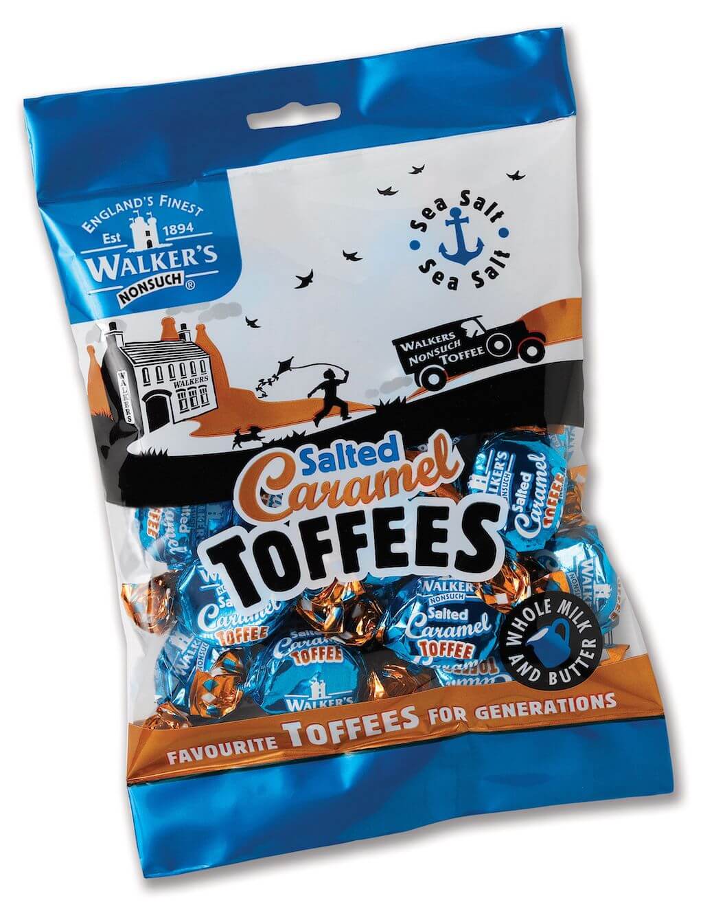 Walkers Salted Caramel Toffees 150g