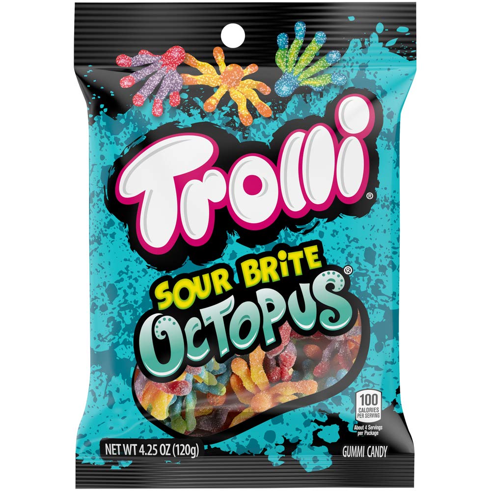 Läs mer om Trolli Sour Brite Octopus 120g