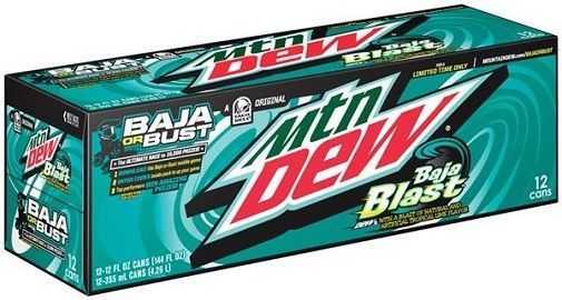 Mountain Dew Baja Blast 355ml x 12st