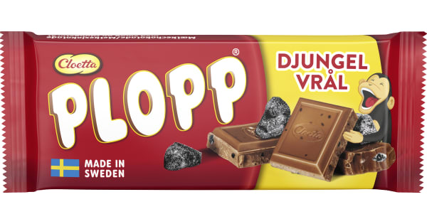 Plopp Mjölkchoklad Djungelvrål 75g