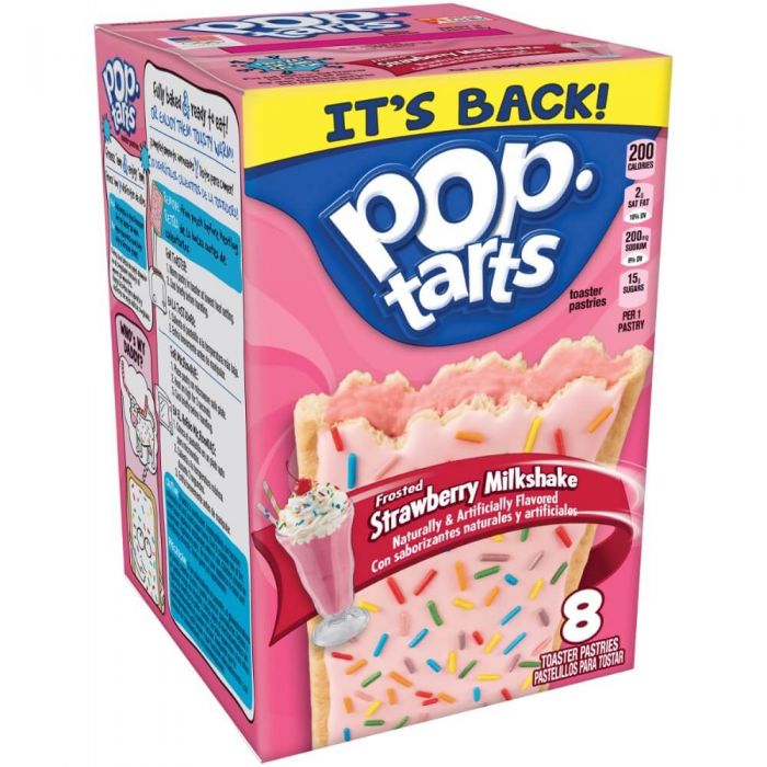 Kelloggs Pop-Tarts Frosted Strawberry Milkshake