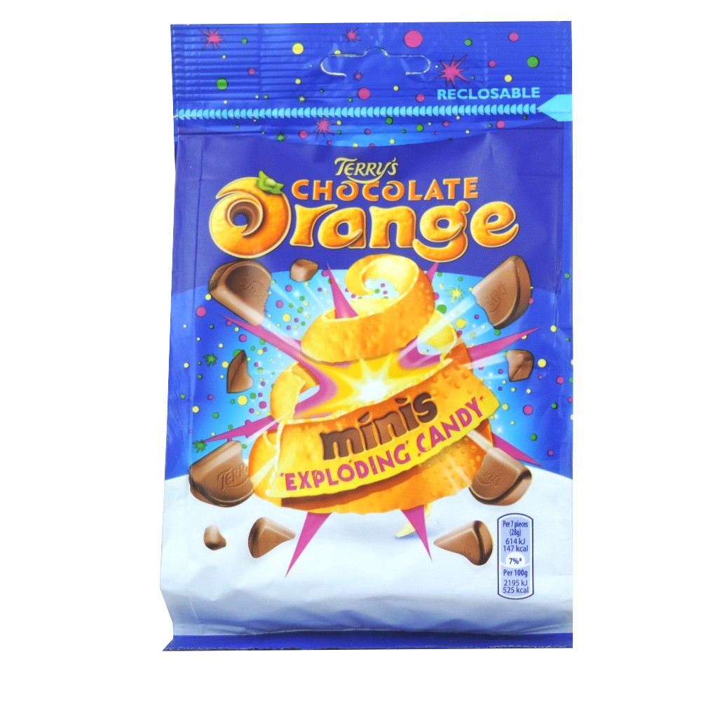 Terrys Chocolate Orange Minis Exploding Candy Chocolate 125g