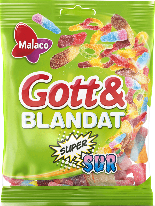 Läs mer om Malaco Gott & Blandat Supersur 130g