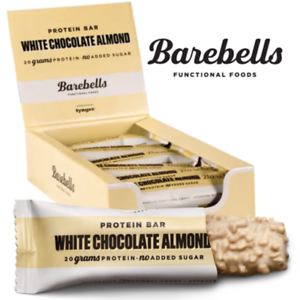 Läs mer om Barebells Protein Bar - White Chocolate Almond 55g x 12st