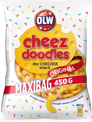 Läs mer om OLW Cheez Doodles Maxibag 450g